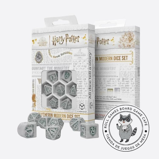 Slytherin White - Harry Potter Modern Dice Set