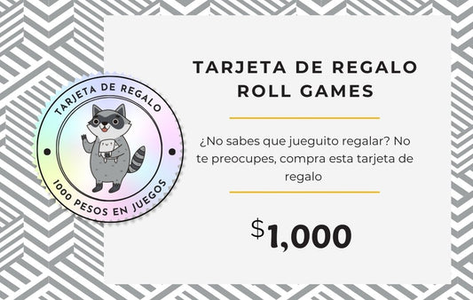 Tarjeta de regalo $1000 - Roll Games